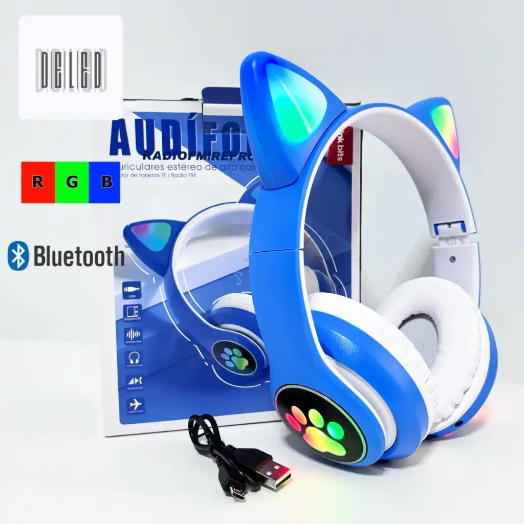 AUDIFONOS DIADEMA DE GATO AB037