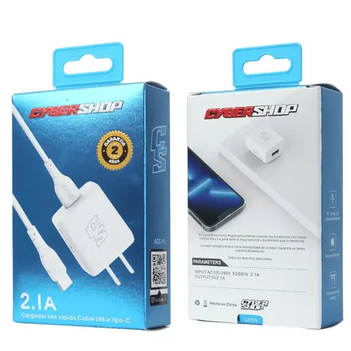 CARGADOR COMPLETO CYBER SHOP TIPO C ACC-10