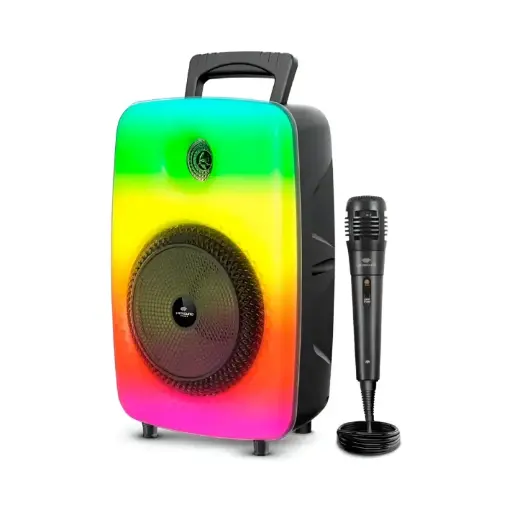 Bocina 8 Pulgadas 10w con luz rgb + microfono (#SA8065T)